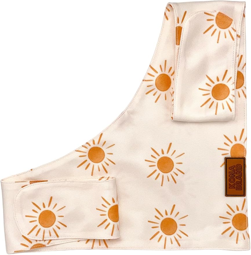 KonaBrandCo- Premium Handmade Dog Bandana | Dual Layered Silky Durable Polyester Fabric | Adjustable Fit Custom Shape- Won't Roll (Medium, BETSY)