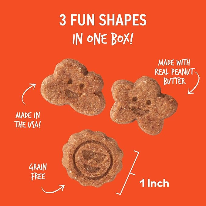Cloud Star Wag More Bark Less Soft Chews Grain Free Dog Treats, Peanut Butter & Apples, 20 oz. Pouch