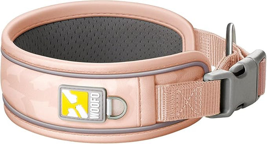 Premium Dog Collar | Super Adjustable for All Breeds, Quick Release Buckle | Extra Soft and Widened Padding & Reflective Trim Design for Safety (X-Large, Pink)