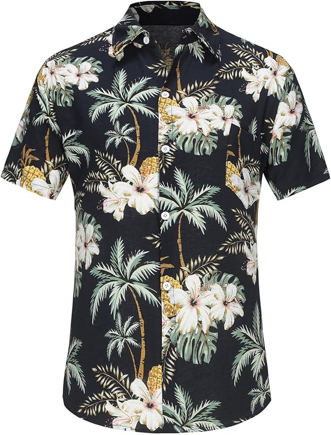 Dog Shirt Hawaiian Dog and Cat Summer T-Shirts Dog Style Floral Breathable Cool Clothes Hawaiian Shirts for Dogs and Cats Owner and Pet Shirts are Sold Separately