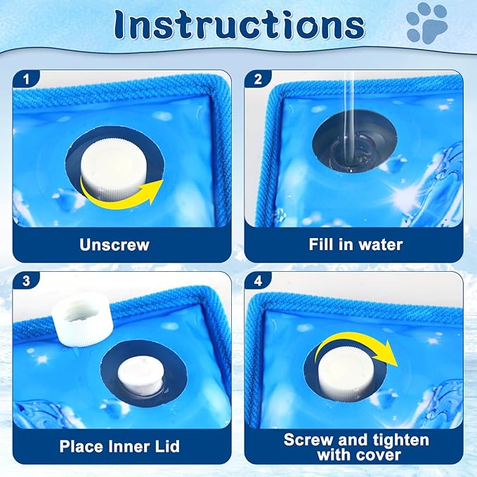 Cool Pet Pad,Dog Cooling Mat,Suitable for Dogs and Cats,Suitable for All Types of Pets,Washable and Portable,Summer Keep Your Pet Cool (47.2X29.5in)