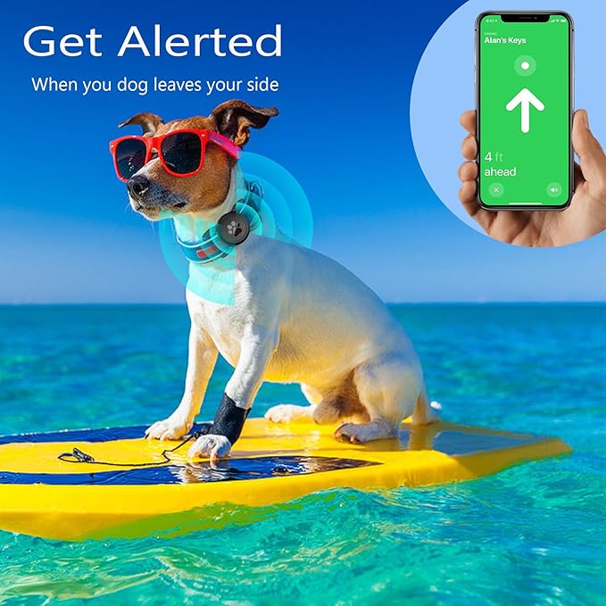 SANKALA Airtag Dog Collar Holder, [1 Pack] Waterproof Dog Airtag Holder, Silicone Full Body Covered Anti-Lost Protective Apple Air Tag Holder for Pet Collar - Fits All Width Collars, Black