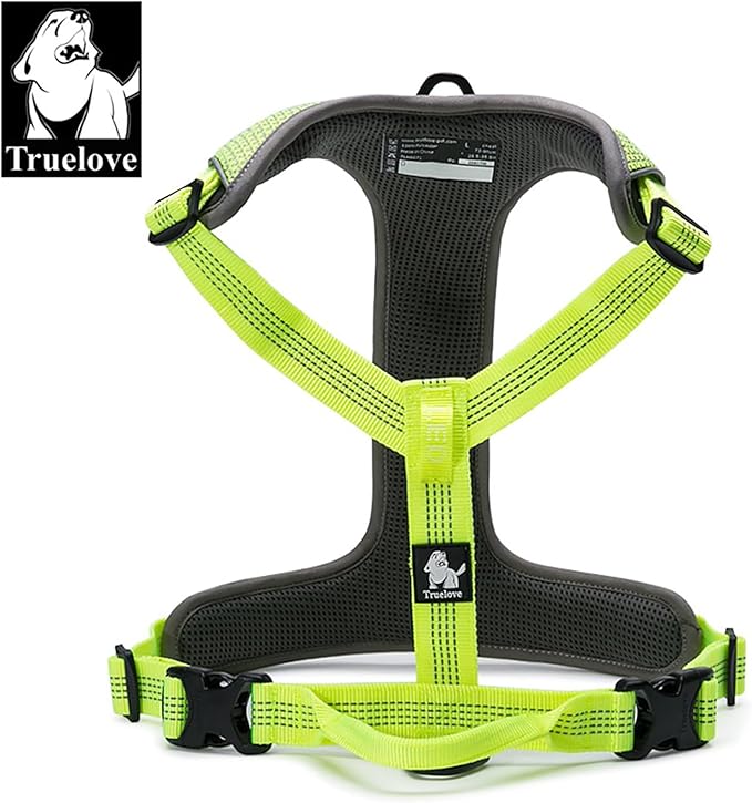 TRUE LOVE Dog Harness Outdoor Adventure II Reflective Vest with 2 Leash Attachments Matching Leash and Collar Available TLH6071