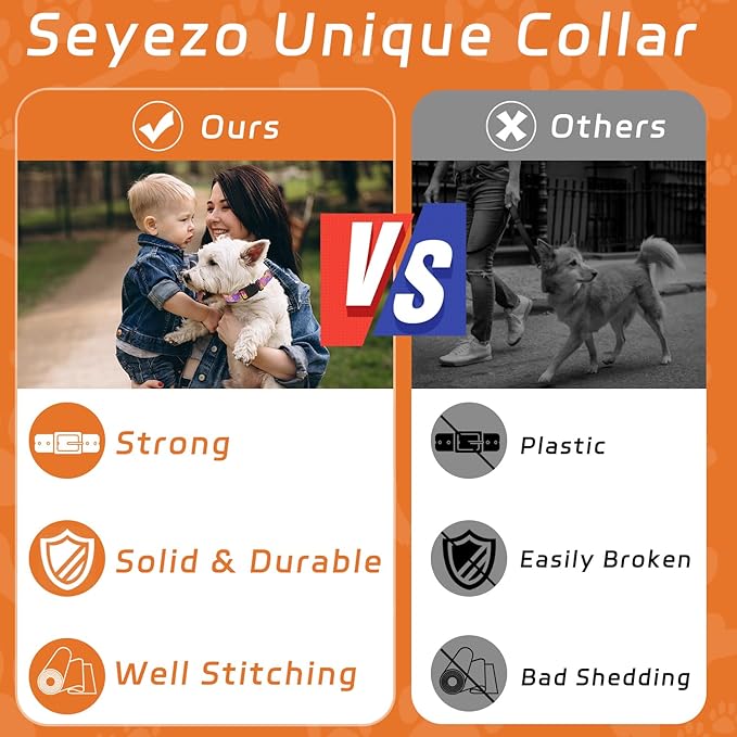 Dog Collar, Cute Floral Puppy Collar for Boys Girls Small Medium Large Dogs, Adjustable Soft Pet Collar Fancy Floral with Quick Release Buckle for Males Females, Colourful Floral,M