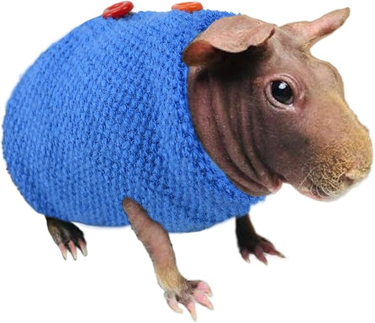 Sweater for Skinny Pig Hairless Guinea Pig Clothes to Protect The Skin from Harm and Keep It Warm.
