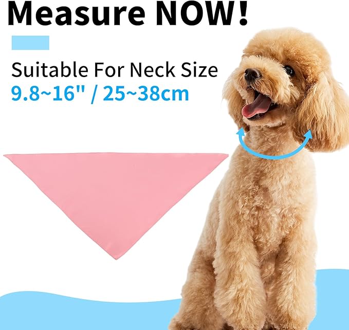 Segarty 60 Pack Pet Scarf, 26.7"x17.3" Triangle Bibs Washable Dog Bandanas Accessories Bulk for Small Medium Dogs Cats Large Puppy, Adjustable Reversible Boy Pets Birthday Kerchief