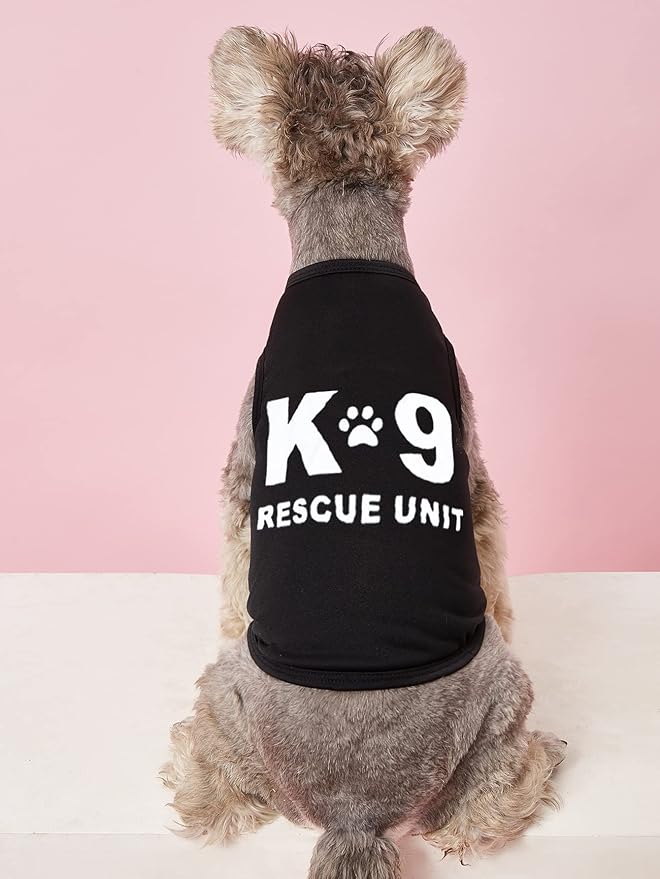 4 Pieces Pet Dog T Shirt I Love My Mom K9 Unit HOLA Ladies Security Print Puppy Shirts Extra Small Dogs Clothes for Boys XS Summer Dog Tshirt Boy Chihuahua Tshirts Cat Clothing Yorkie Vest Apparel, XS