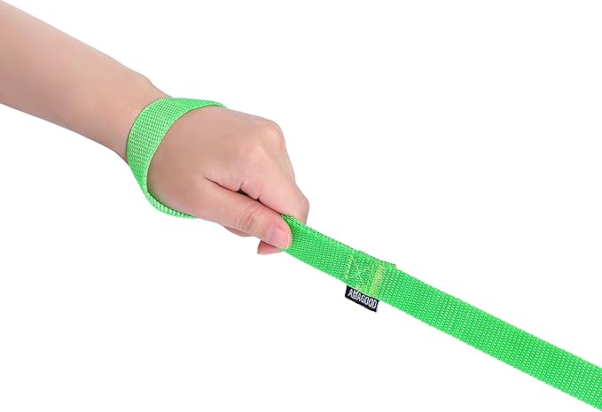 AMAGOOD 6 FT Puppy/Dog Leash, Strong and Durable Traditional Style Leash with Easy to Use Collar Hook, Great for Small, Medium and Large Dogs (1 in x 6 ft(Pack of 1), Green)