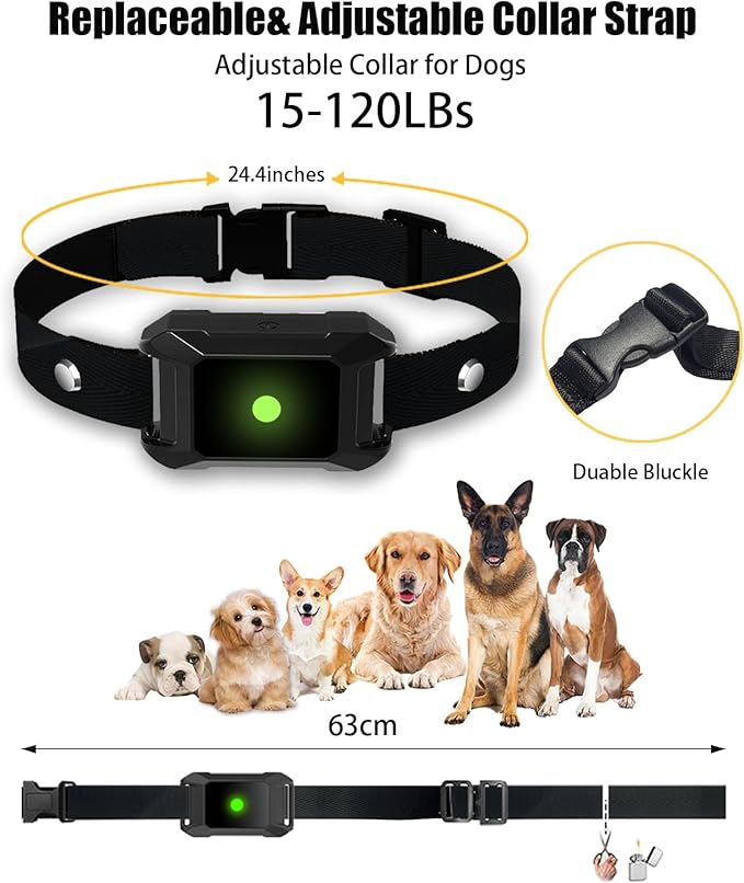 Dog Training Collar with Remote 3600Ft - Shock Collar for Barking Control, 4 Modes(Beep/Vibe/Static), IPX7 Waterproof for Swimming, 30-Day Rechargeable Battery, Adjustable for Small to XL Dogs