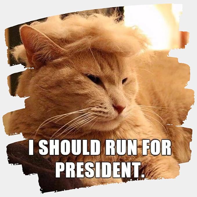 Pet Cat/Dog Blonde Wig with Tie - Iconic and Playful Toupee Hat, Cosplay Dress Up Clothing Costume Halloween Accessories (Red&Blue, L)