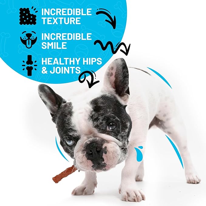 Sitka Farms Beef Sticks for Dogs 5 Inch - Crunchy Beef Munchy Sticks - 100 Count - for Small Medium and Large Dogs - Enhaced with Bully and Collagen