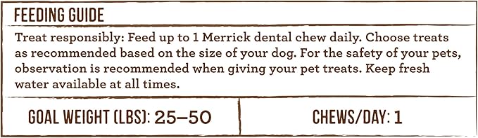 Merrick Fresh Kisses Natural Dental Chews Infused With Coconut And Botanical Oils For Medium Dogs 25-50 Lbs - 30 ct. Box