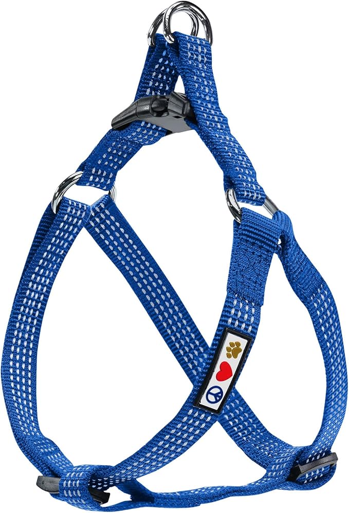 Pawtitas Dog Harness Small Sized Dog Blue Dog Harness Step in from a Senior Dog to a Puppy Harness Adjustable Reflective Dog Harness S Reflective Dog Vest