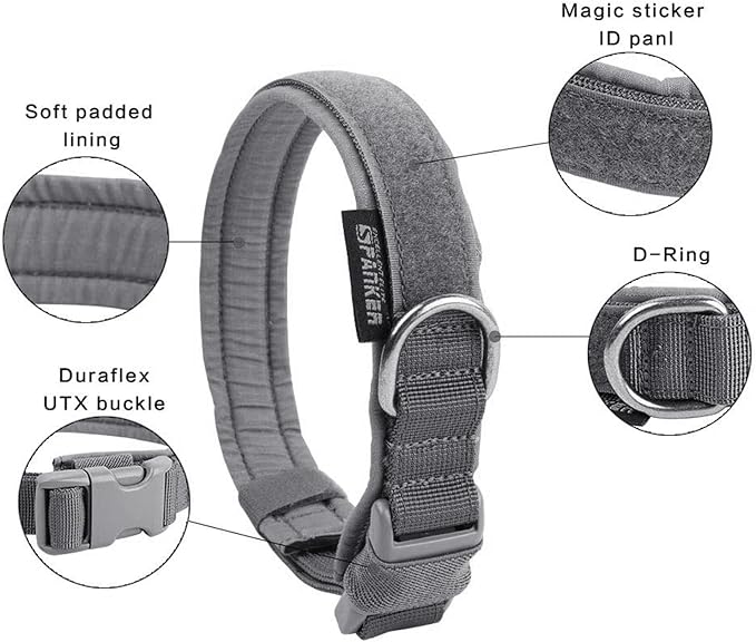 EXCELLENT ELITE SPANKER Puppy Dog Collar - Nylon Adjustable, Soft Padded for Small Dogs