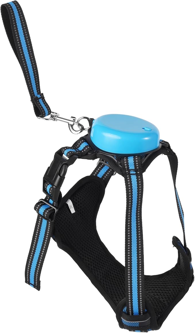 Dog Harness and Leash Set |Dog Vest Harness with 6 ft Multifunction Retractable Dog Leash | with One-Button Control,One-Handed Brake, Tangle Free (S)