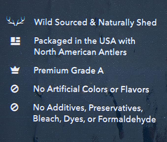 Amazon Brand - Wag Elk Antler - Whole - Long Lasting for Aggressive Chewers - X-Large 9.5-10.5 inches (Best for Dogs over 45 lbs)