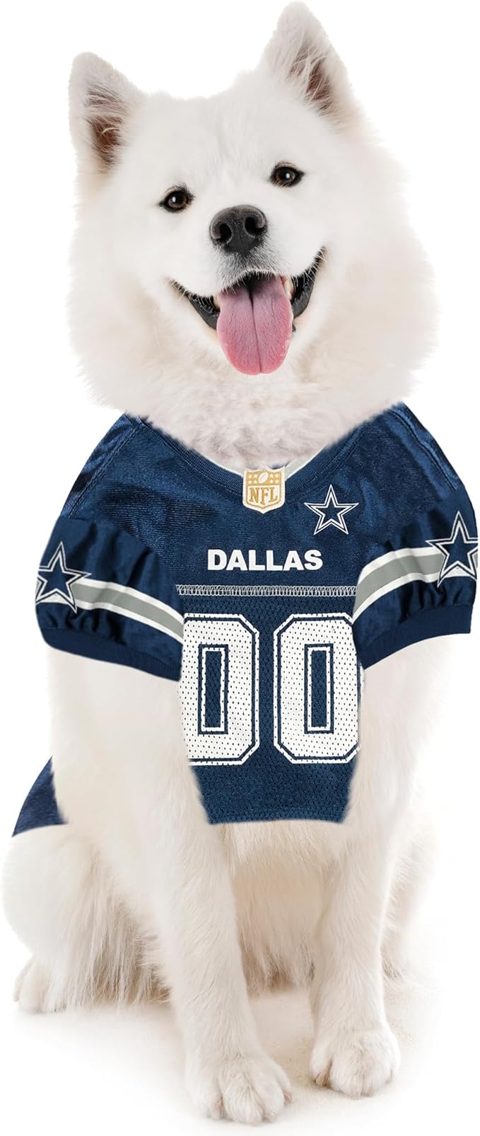 Pets First NFL Dallas Cowboys Dog Jersey, Size 3X-Large. Licensed Football Jersey Costume for Dogs