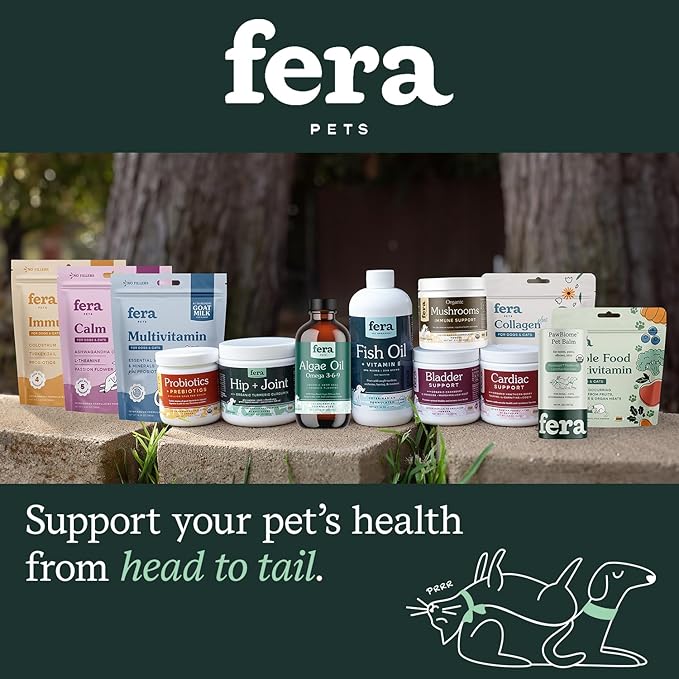 Fera Pet Organics Hip + Joint Supplement for Dogs - Vet Created - Soft & Chewy Dog Joint Supplement - Glucosamine, Chondroitin, MSM– Chicken Flavor, 90 Chews