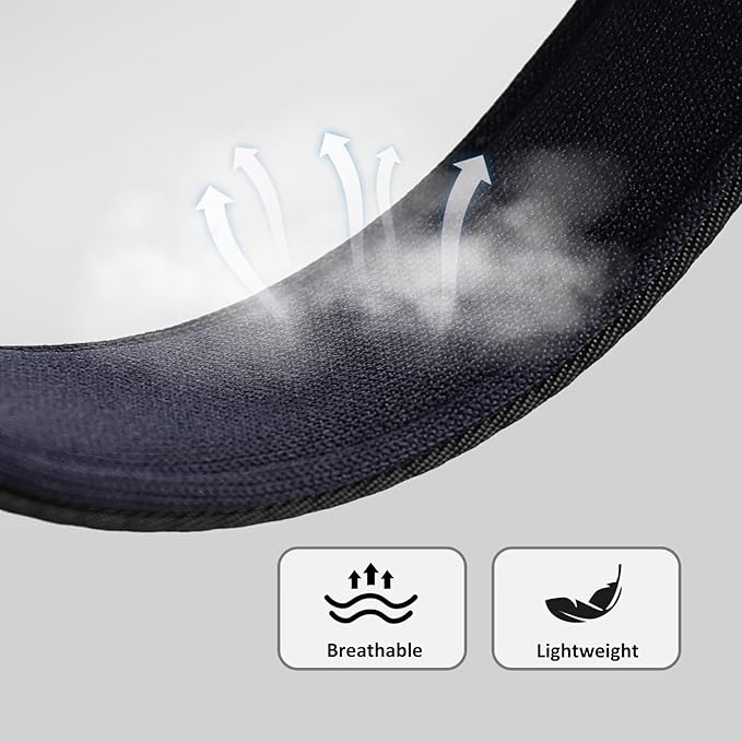 Didog Soft Padded Dog Collars for Medium Dogs, Waterproof and Durable Pet Collar with Quick Release Buckle, Light and Breathable for Daily Walking,Black,M(Neck:13-20")