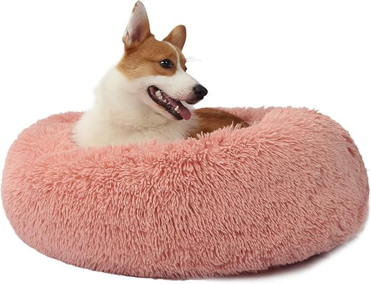 Pink Dog Beds for Medium Dogs Washable Girl Pet beds Fits up to 45 lbs Pets,30 Inches