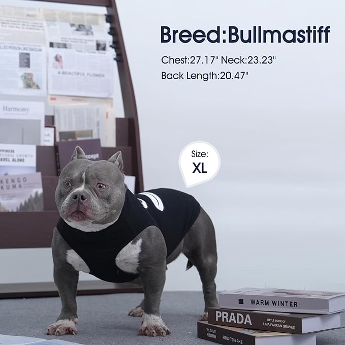 IECOii 2 Pack Pet Tank Top Tee Sleeveless| Large |Summer Dog Clothes Apparel,Pet Funny Costume Doggy T-Shirts Clothing for Medium Dog Puppy Outfit Keep Body Heat Hot Weather Outdoor Play, Black+Gray