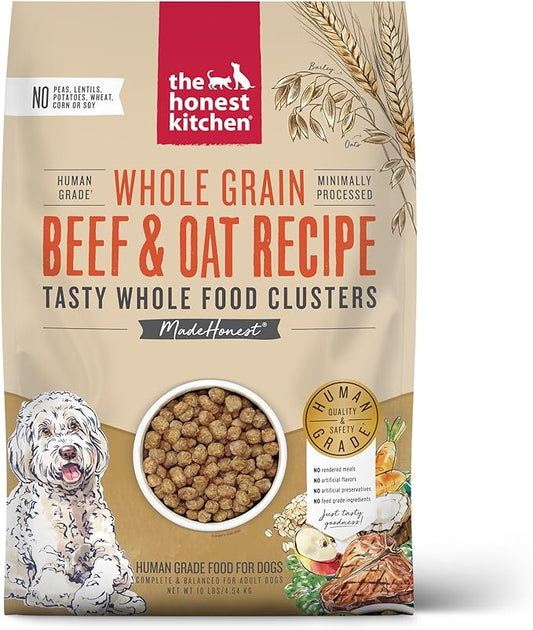 The Honest Kitchen Whole Food Clusters Dog Grain Free Beef 10 lb Bag
