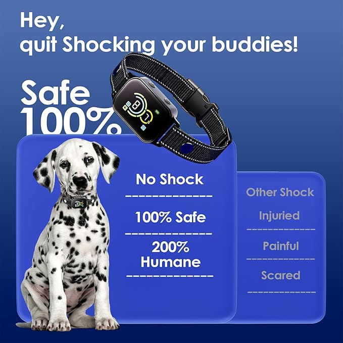 Dog Bark Collar for 2 Pack,Bark Collar for Small Dogs,Humane Barking Collar,AUTO Barking Collar,Adjustable Beep Vibration Modes and 7 Sensitivity(2Pack)