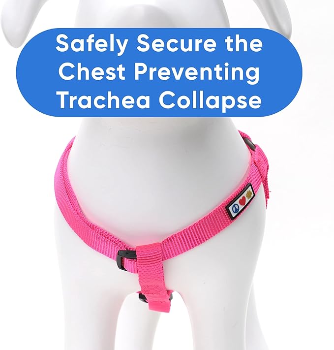 Pawtitas Solid Color Step in Dog Harness or Vest Harness Dog Training Walking of Your Puppy Harness Extra Small Dog Harness Pink Dog Harness