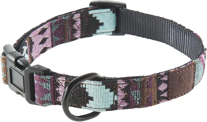 Embark Adventure Dog Collar – Stylish & Durable Nylon Collar for Medium Dogs, Comfortable & Adjustable Pet Collar for Medium Sized Dog with Strong Buckles