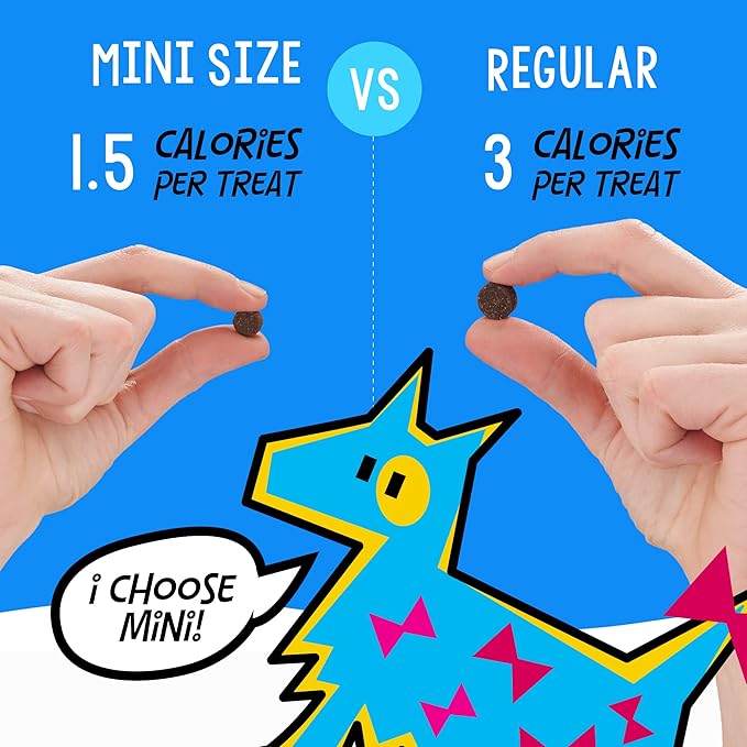 Crazy Dog Mini Train-Me! Training Treats 10 oz. Pouch, Chicken Flavor, with 500 Treats per Bag, Recommended by Dog Trainers