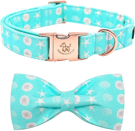 Elegant Little Tail Bowtie Collar for Small to Large Dogs