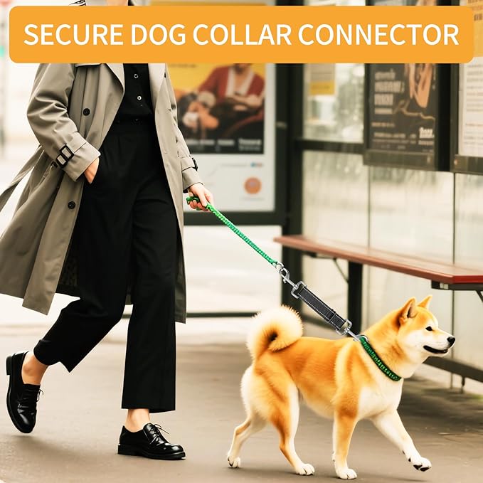 4 Pack Prong Collar Safety Clips, Nylon Colorful Dog Safety Clip for Prong Collar, Adjustable Leash Connector, Double Ended Backup Clasp for Dog Harness