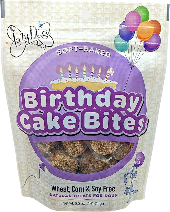 The Lazy Dog Cookie Co. Ultimate Birthday Celebration Kit for Dogs. Includes Special Day Pie, Bag of Birthday Cake Bites, Make at Home Ice Cream and Can of The Newly Released Pup-Pop