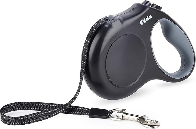 Fida Retractable Dog Leash X-Small Breed, 10 ft Durable Pet Walking Leash for Extra Small Dogs/Cats/Small Animals up to 18 lbs, 360° Tangle Free, Black