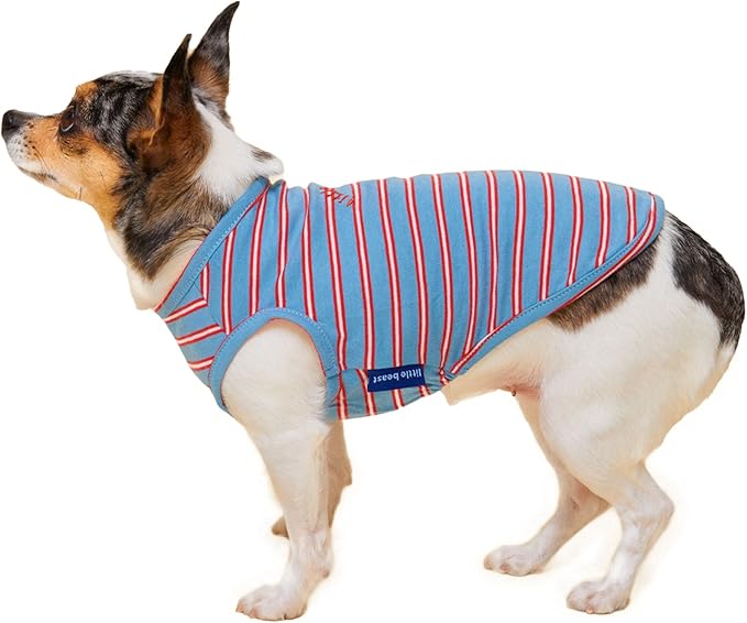Little Beast Dog Clothes - Pet Clothes for Large, Medium, and Small Dogs (Dog Shirts Come in Multiple Colors and Styles) - Size: X-Large Dogs, Blue/Red