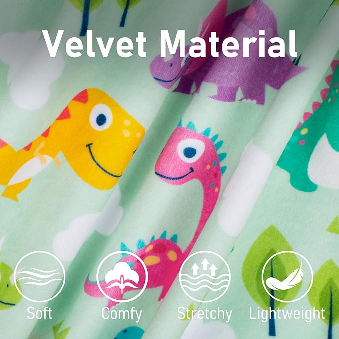 KYEESE Dog Pajamas Small Dog Pajamas with Colorful Dinosaurs Stretchy Pet Jammies Onesie Velvet Pjs Comfy Clothes for Dogs Boy Girl Soft Outfit, X-Large