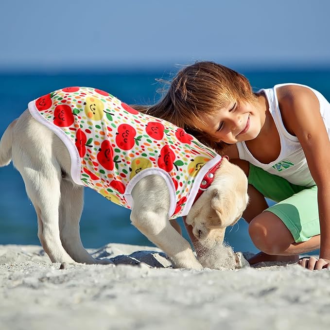 Paterr 25 Pcs Dog Shirts Printed Puppy Clothes Breathable Cartoon T Shirt for Dog Soft Puppy Clothing Lovely Pet Shirts Outfits for Pet Dogs Cats Summer Party Holiday, 25 Styles (Size: S)