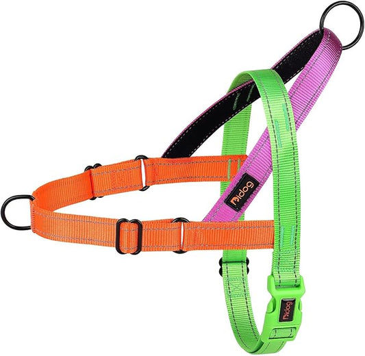 Didog No Pull Dog Harness with Soft Padded Handle, Quick Fit & Lightweight Adjustable Vest Harness, Easy for Training Walking for Small & Medium and Large Dogs(Green,L)