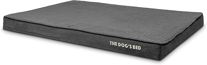 The Dog’s Bed Orthopedic Memory Foam Dog Bed, 2XL Grey Plush 54x36x4, Pain Relief for Arthritis, Hip & Elbow Dysplasia, Post Surgery, Lameness, Supportive, Calming, Waterproof Washable Cover