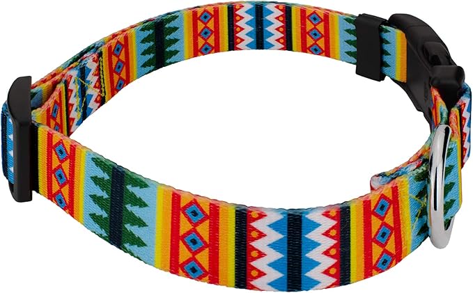 Country Brook Petz - Deluxe Summer Pines Dog Collar - Made in The U.S.A. - Country and Western Collection Featuring Rustic Designs (1 Inch, Extra Large)