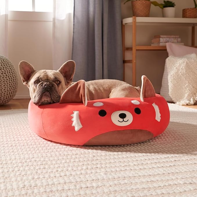 Squishmallows Original 24-Inch Cici The Red Panda Pet Bed - Medium-Sized Ultrasoft Official Plush Pet Bed for Dogs and Cats