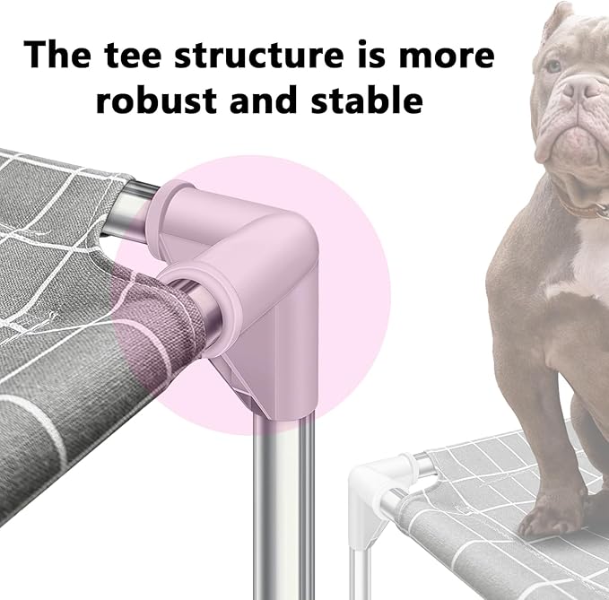 Elevated Dog Bed Pet Cot - Dog Cots Beds for Large Dogs | Detachable Raised Cat Dog Pet Bed for Large Dogs