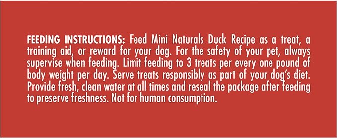 Zuke's Mini Naturals Training Dog Treats Duck Recipe, 16 OZ Bag (Pack of 2)