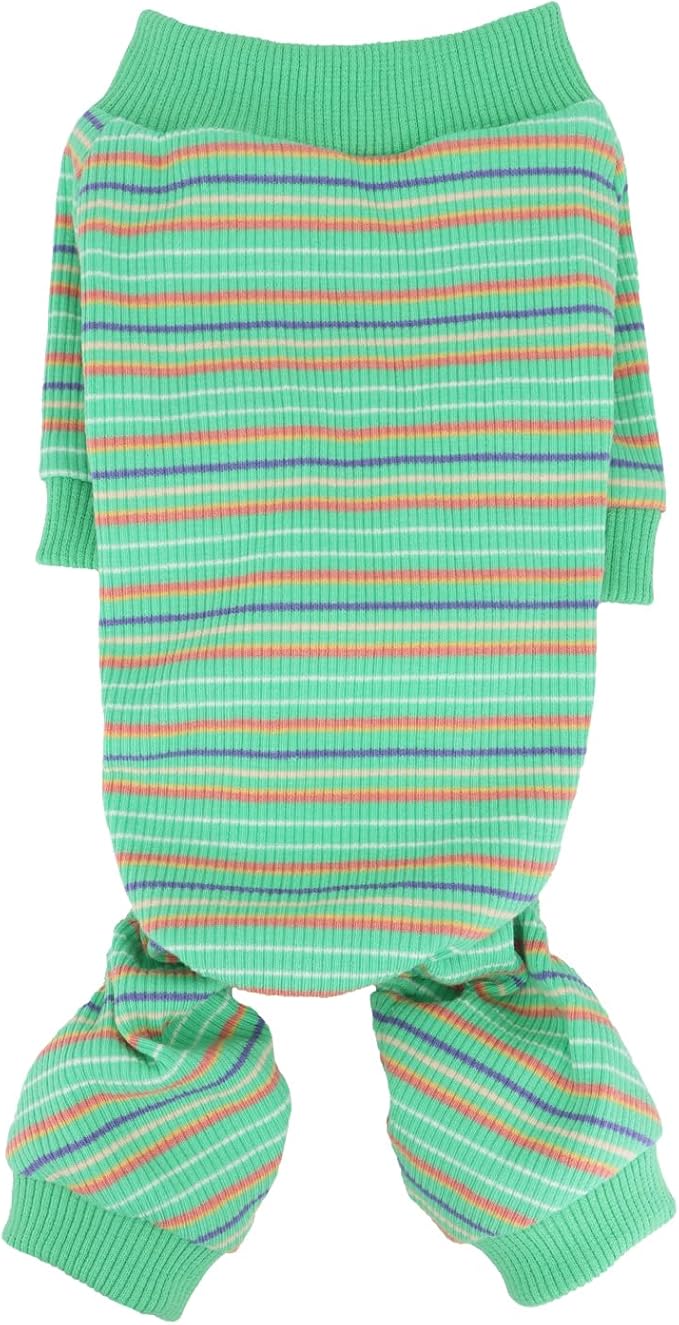 LOPHIPETS Dog Pajama Onesie for Small Chihuahua Yorkie Puppy Cat Clothes Apparel-Green/S