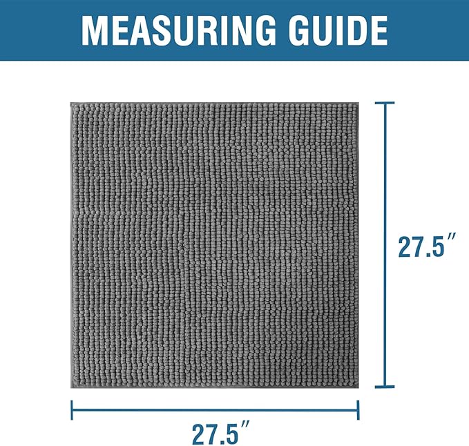 H.VERSAILTEX Plush Chenille Couch Armrest Cover 2 Packs Thick and Soft Sofa Covers Furniture Protector Cover for Pets (27.5" x 27.5", Grey)