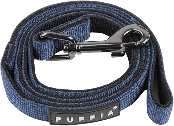 PUPPIA Two Tone Dog Lead Strong Durable Comfortable Grip Walking Training Leash for Small & Medium Dog, Royal, Small