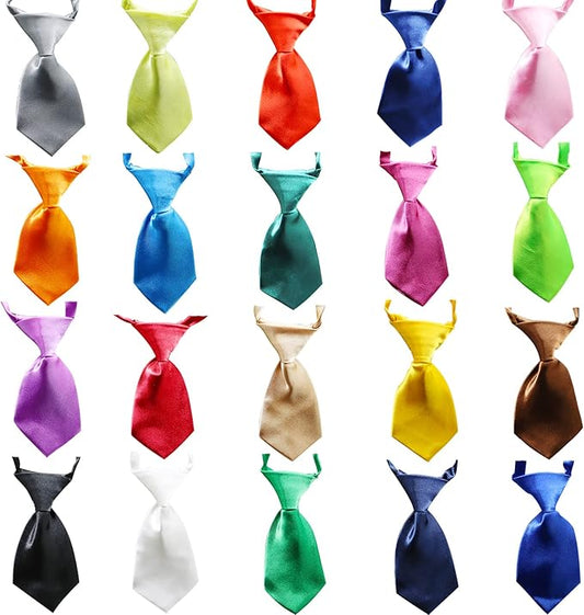 20 PCS Adjustable Pet Ties for Small Dog Neck - Pet Grooming Daily Wearing Birthday Photography Holiday Festival Party