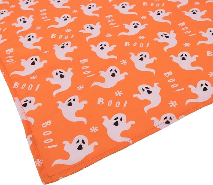 ADOGGYGO 4 Pack Halloween Dog Bandana, Pumpkin Ghost Dog Scarf Bib, Puppy Halloween Bandanas Costume Accessories for Small Dogs (Small)