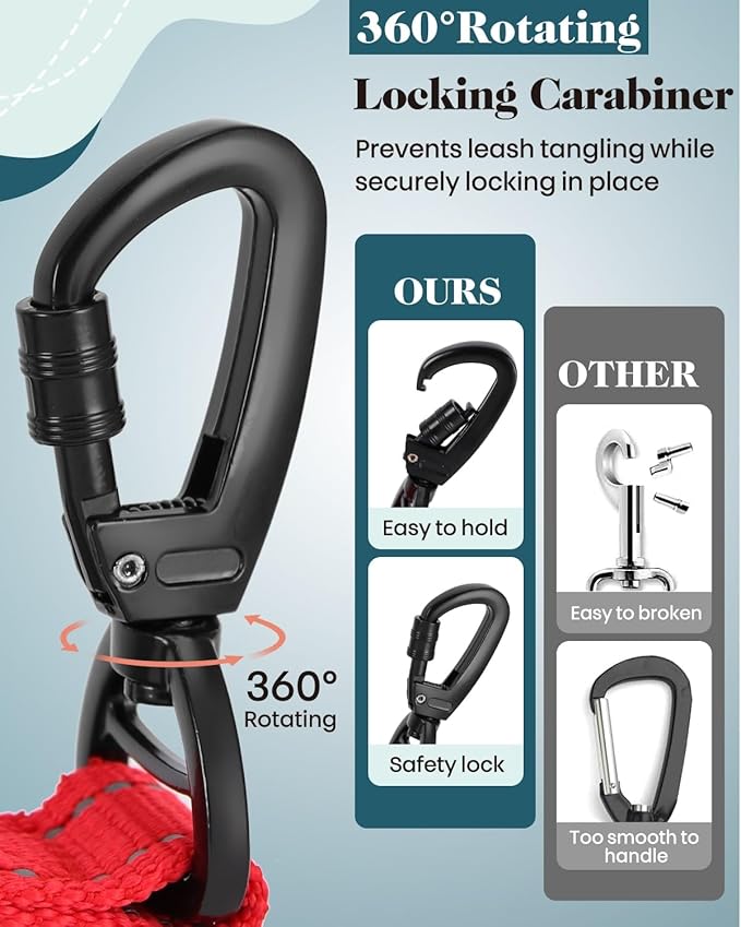 Reflective Red Service Dog in Training Vest Harness Leash Set for Medium Large Dogs, Adjustable Heavy Duty Padded Dog Harness, with Front Clip and Metal Buckles Do Not Pet for Training, Hiking