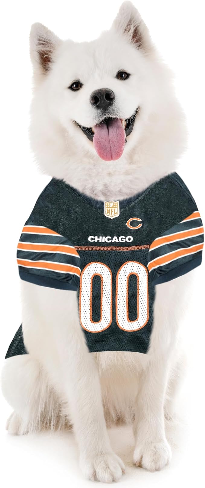 Pets First NFL Chicago Bears Dog Jersey - Size 3X-Large. Licensed Football Jersey Costume